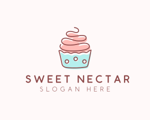 Dainty Cupcake Dessert logo design