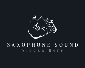 Jazz Saxophone Musician logo design