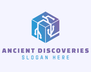 Generic Cube Circuitry logo design