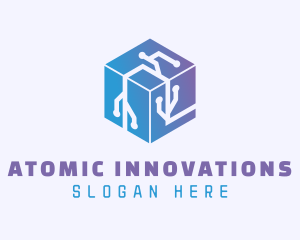 Generic Cube Circuitry logo design