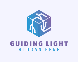 Generic Cube Circuitry logo design