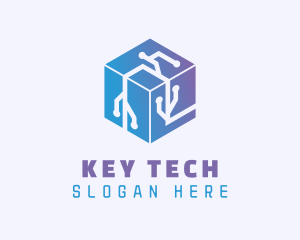 Generic Cube Circuitry logo design