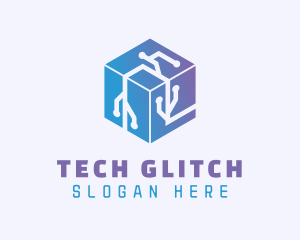 Generic Cube Circuitry logo design