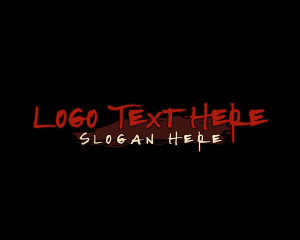 Horror - Thriller Graffiti Business logo design