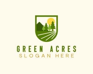 Agricultural - Agricultural Farm Field logo design