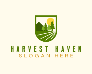 Agricultural Farm Field logo design