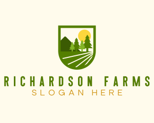 Agricultural Farm Field logo design