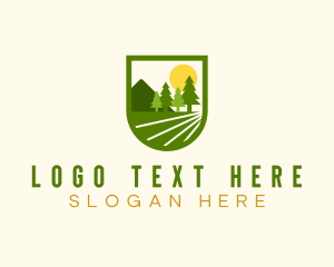 Farm - Agricultural Farm Field logo design