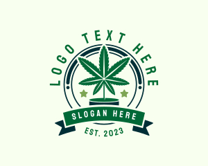 Marijuana Leaf Plant Logo