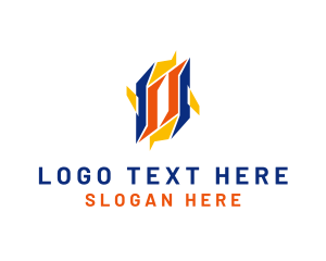 Logistic Service - Lightning Bolt Airplane logo design