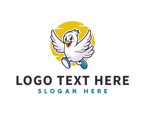 Playful - Playful Dove Bird logo design