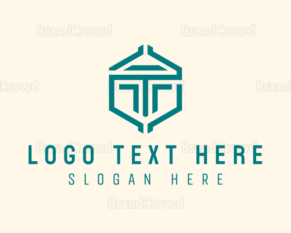 Geometric Company Letter T Logo