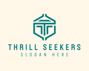 Geometric Company Letter T logo design