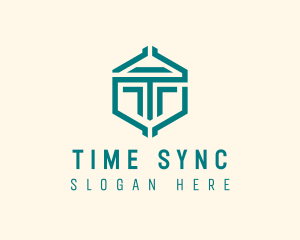 Geometric Company Letter T logo design