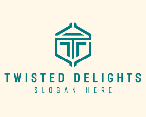 Geometric Company Letter T logo design