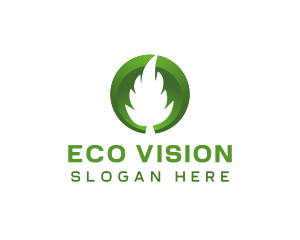 Eco Leaf Nature logo design