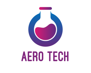 Tech Laboratory Flask logo design