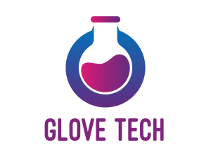 Tech Laboratory Flask logo design