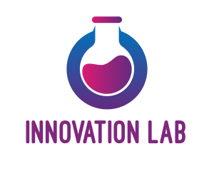 Tech Laboratory Flask logo design