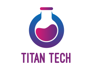 Tech Laboratory Flask logo design