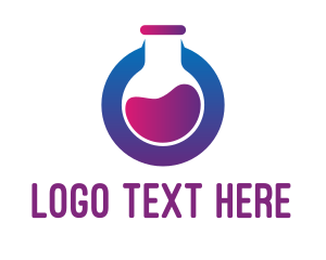Chemistry - Tech Laboratory Flask logo design