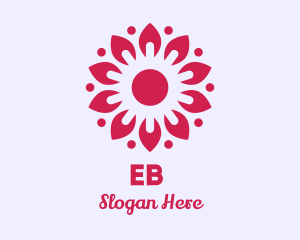 Sunny Pink Flower Logo