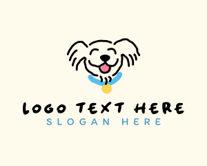 Vet - Smiling Dog Pet logo design