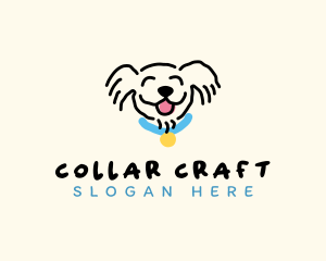 Collar - Smiling Dog Pet logo design