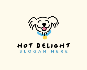 Smiling Dog Pet logo design