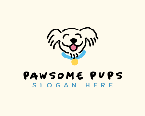 Smiling Dog Pet logo design