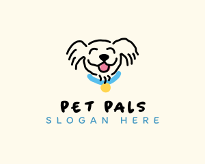 Smiling Dog Pet logo design