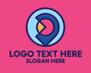 Navigation - Colorful Location Pin logo design