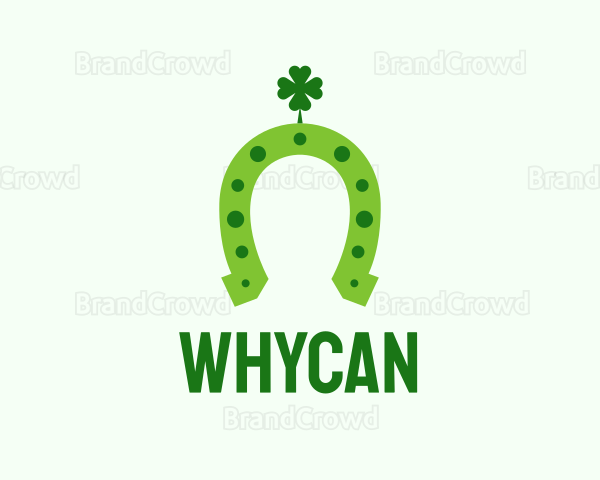 Lucky Green Horseshoe Logo