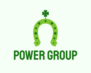 Lucky Green Horseshoe Logo