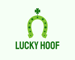 Horseshoe - Lucky Green Horseshoe logo design