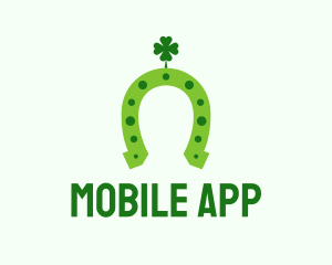 Green - Lucky Green Horseshoe logo design