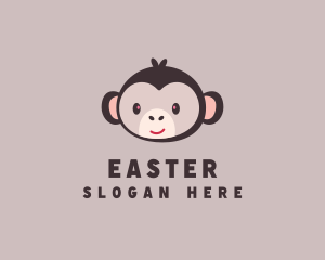 Animal Smiling Monkey  logo design