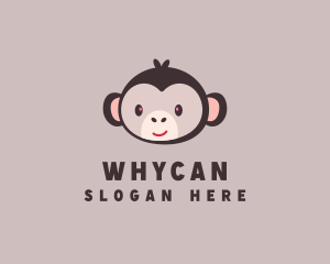 Veterinarian - Animal Smiling Monkey logo design