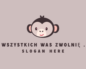 Animal Smiling Monkey  logo design