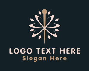 Needle - Acupuncture Needle Healing logo design