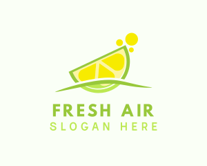 Lime Fruit Refreshment logo design