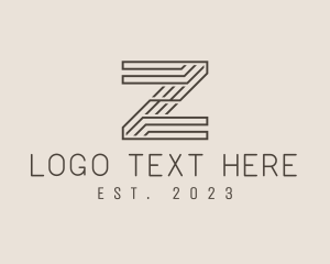 Typography - Minimal Tech Letter Z logo design