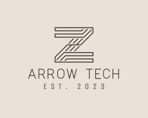 Minimal Tech Letter Z  logo design