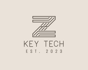 Minimal Tech Letter Z  logo design