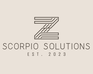 Minimal Tech Letter Z  logo design