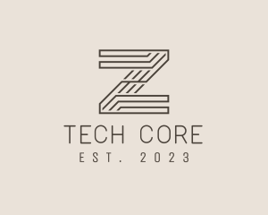 Minimal Tech Letter Z  logo design