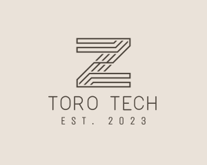 Minimal Tech Letter Z  logo design