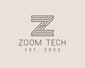 Minimal Tech Letter Z  logo design