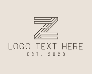 Real Estate - Minimal Tech Letter Z logo design