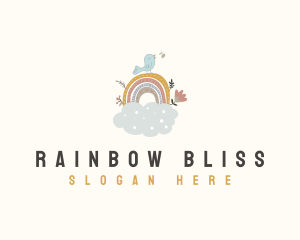 Rainbow Nursery Cloud logo design